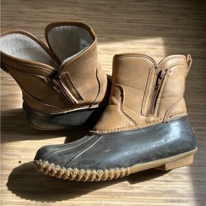 JBU Side Zip Duck Boots Women’s 8.5